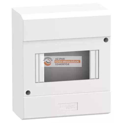 Schneider Electric MICRO PRAGMA kiselosztó, ajtó nélkül, falon kívüli, 6 modul