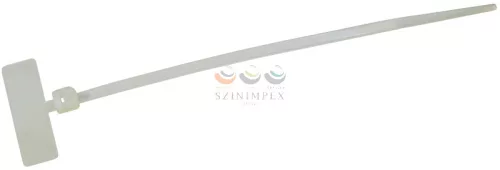 TRACON kötegelő jelzőcímke:8 × 25 mm 110 mm x 2,5 mm natúr műanyag belsőfogas 20 mm-max.kötegátmérő 120J