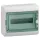 Schneider Electric MUREVA (kaedra) kiselosztó, átlátszó ajtó, 1 × 12 modul