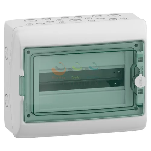 Schneider Electric MUREVA (kaedra) kiselosztó, átlátszó ajtó, 1 × 12 modul