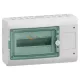 Schneider Electric MUREVA (kaedra) kiselosztó illesztődobozzal, átlátszó ajtó, 1 × 12 modul+1 nyílás