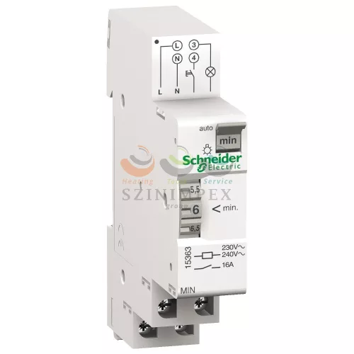 Schneider Electric ACTI9 MIN lépcsőházi időrelé, 1-7 min