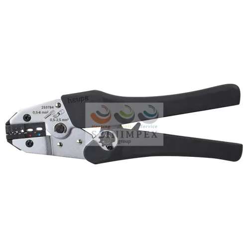 Haupa érvéghüvely és szigetelt saru prés 0,5-6 mm² combi-crimp