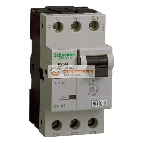 Schneider Electric P25M motorvédő kapcsoló, 3P, 18 A