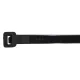 TRACON kötegelő 360 mm x 4,8 mm fekete műanyag belsőfogas 103 mm-max.kötegátmérő 221PR