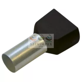 Haupa érvéghüvely iker 2 × 1,5/8 mm fekete 270788