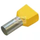 Haupa érvéghüvely iker 2 × 6/14 mm sárga 270797