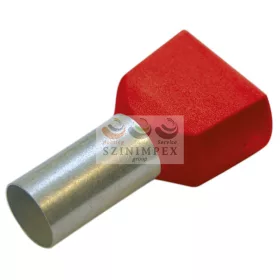 Haupa érvéghüvely iker 2 × 10/14 mm piros 270798