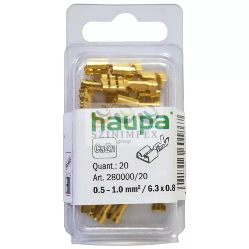 Haupa CSH6 csúszósaru 6,3 × 0,8 1-2,5 mm² 280004