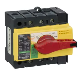   Schneider Electric interpact INS63 3P piros kapcsoló sárga homloklap