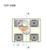 2P Kerámia Terminal Block 10 - sorkapocs csatlakozóval