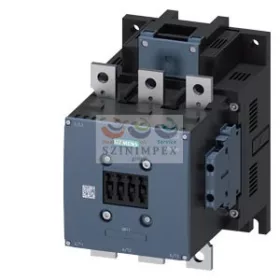   SIEMENS SIRIUS kontaktor (mágneskapcsoló) 200 kW/400 VAC-3 3Z 220-240 V 50 Hz 220-240 VDC 2z 2ny 3RT1075-6AP36
