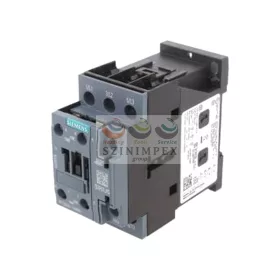   SIEMENS SIRIUS kontaktor (mágneskapcsoló) 11 kW/400 VAC-3 3Z 24 V 50 Hz 1z 1ny csavaros 40 A/AC-1/400 V 3RT2026-1AB00