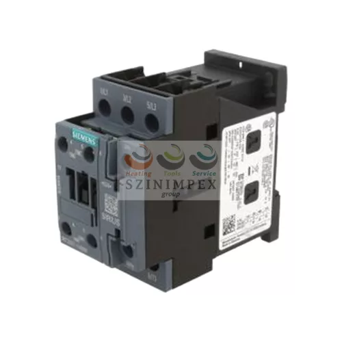 SIEMENS SIRIUS kontaktor (mágneskapcsoló) 15 kW/400 VAC-3 3Z 24 V 50 Hz 1z 1ny csavaros 50 A/AC-1/400 V 3RT2027-1AB00
