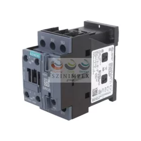   SIEMENS SIRIUS kontaktor (mágneskapcsoló) 18,5 kW/400 VAC-3 3Z 24 V 50 Hz 1z 1ny csavaros 50 A/AC-1/400 V 3RT2028-1AB00