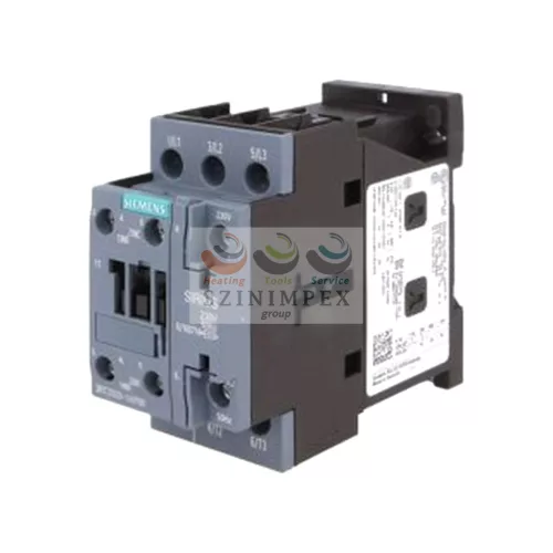 SIEMENS SIRIUS kontaktor (mágneskapcsoló) 18,5 kW/400 VAC-3 3Z 230 V 50 Hz 1z 1ny csavaros 50 A/AC-1/400 V 3RT2028-1AP00
