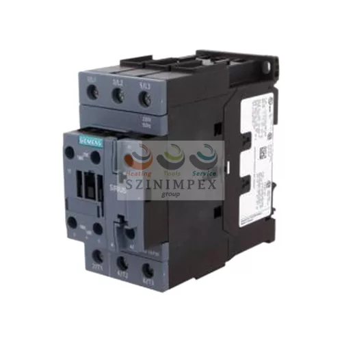SIEMENS SIRIUS kontaktor (mágneskapcsoló) 18,5 kW/400 VAC-3 3Z 230 V 50 Hz 1z 1ny csavaros 60 A/AC-1/400 V 3RT2035-1AP00