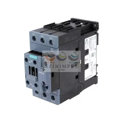 SIEMENS SIRIUS kontaktor (mágneskapcsoló) 37 kW/400 VAC-3 3Z 230 V 50 Hz 1z 1ny csavaros 90 A/AC-1/400 V 3RT2038-1AP00