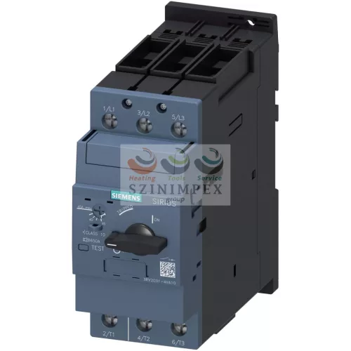 SIEMENS SIRIUS motorvédő kapcsoló 3P 35-45 A-hő 65 kA fix mágneses csavaros 3RV2031-4VA10