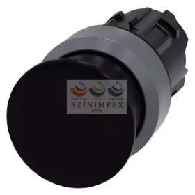   SIEMENS SIRIUS ACT gomba nyomófej műanyag d22 30 mm-fej fekete visszaugró 3SU1030-1AD10-0AA0