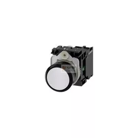   SIEMENS SIRIUS ACT nyomógomb komplett műanyag d22 fehér lapos visszaugró 1z csavaros kerek 3SU1100-0AB60-1BA0