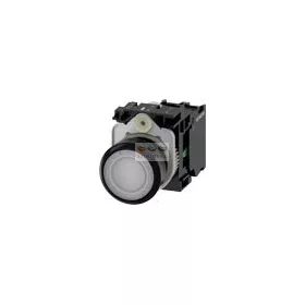   SIEMENS SIRIUS ACT nyomógomb komplett műanyag d22 világító fehér lapos visszaugró 1z csavaros 3SU1102-0AB60-1BA0
