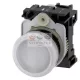 SIEMENS SIRIUS ACT jelzőlámpa komplett műa. d22 1x LED fehér 230 V AC kerek lapos csavaros 3SU1106-6AA60-1AA0
