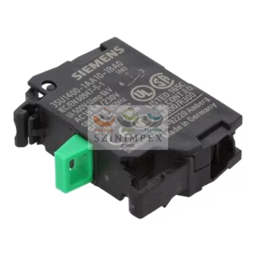 SIEMENS SIRIUS ACT érintkezőelem vezérlőkészülékhez 1z 6 A/AC15/230 V előlapra csavaros 3SU1400-1AA10-1BA0