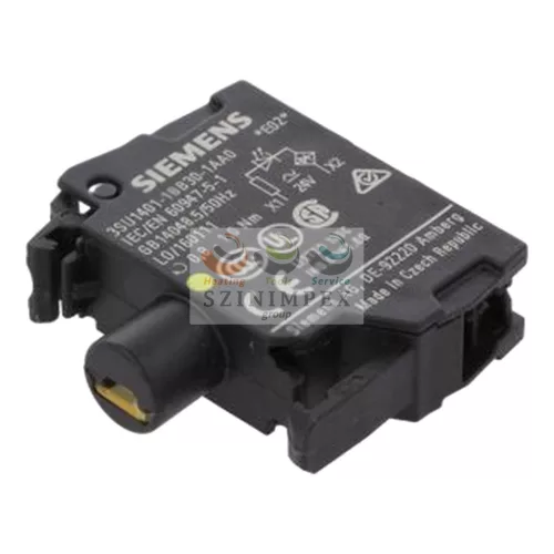 SIEMENS SIRIUS ACT jelzőlámpamodul LED 24 V/AC 24 V/DC sárga-fényű előlapra csavaros 3SU1401-1BB30-1AA0