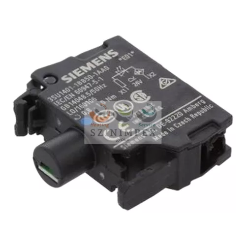 SIEMENS SIRIUS ACT jelzőlámpamodul LED 24 V/AC 24 V/DC kék-fényű előlapra csavaros 3SU1401-1BB50-1AA0