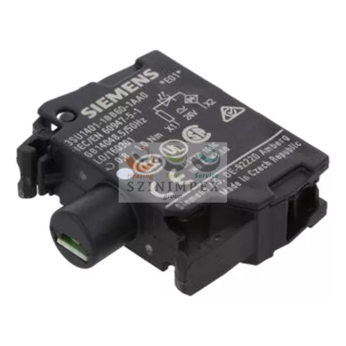 SIEMENS SIRIUS ACT jelzőlámpamodul LED 24 V/AC 24 V/DC fehér-fényű előlapra csavaros 3SU1401-1BB60-1AA0