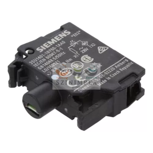 SIEMENS SIRIUS ACT jelzőlámpamodul LED 230 V/AC fehér-fényű előlapra csavaros 3SU1401-1BF60-1AA0