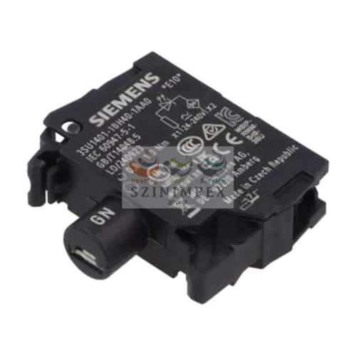 SIEMENS SIRIUS ACT jelzőlámpamodul LED 24-240 V/AC 24-240 V/DC zöld-fényű előlapra csavaros 3SU1401-1BH40-1AA0