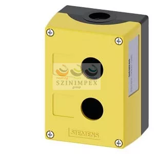 SIEMENS SIRIUS ACT vezérlőkészülék-tokozat d22 2-poz. beépítődoboz műanyag sárga IP67/IP69K 3SU1802-0AA00-0AB2