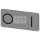 SIEMENS SIRIUS ACT felirati tábla RSU1-hez man auto ezüst téglalap 27 mm x 12 mm x 1 mm/3SU1900-0AC81-0EA0