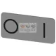 SIEMENS SIRIUS ACT felirati tábla RSU1-hez 0-I ezüst téglalap 27 mm x 12 mm x 1 mm/3SU1900-0AC81-0QG0