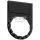 SIEMENS SIRIUS ACT felirati tábla tartó RSU1-hez d22 üres üres fekete téglalap 29,8 mm x 44,8 mm x 3SU1900-0AG10-0AA0