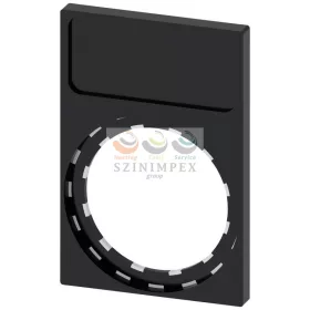   SIEMENS SIRIUS ACT felirati tábla tartó RSU1-hez d22 üres üres fekete téglalap 29,8 mm x 44,8 mm x 3SU1900-0AN10-0AA0
