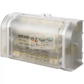   SIEMENS sorkapoc elosztóblokk 4P 10..35 mm²/10…35+3 × 6…25+8 × 2,5…16 mm 2 mm² DIN-sínre 160 A 5ST 5ST2503