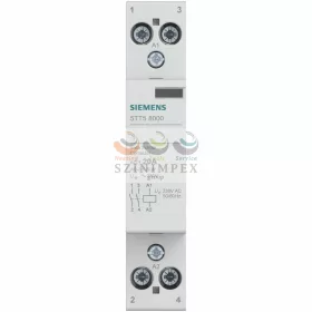   SIEMENS 5TT installációs kontaktor sorolható 20 A 250 V AC 2-z 230 V AC-műk 1mod 5TT5800-0