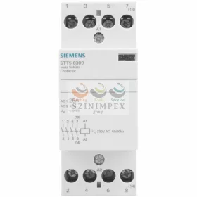   SIEMENS 5TT installációs kontaktor sorolható 25 A 440 V AC 4-z 230 V AC-műk 2mod 5TT5830-0