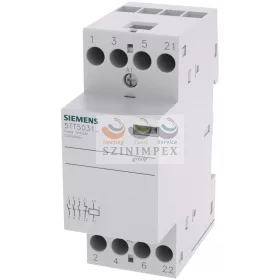   SIEMENS 5TT installációs kontaktor sorolható 25 A 440 V AC 3-z 1-ny 230 V AC-műk 2mod 5TT5831-0