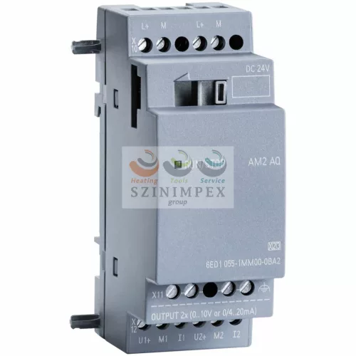 SIEMENS LOGO! analóg kimeneti modul 0...10 V/0...20 mA/4..20 mA 10bit 2AO 6ED1055-1MM00-0BA2
