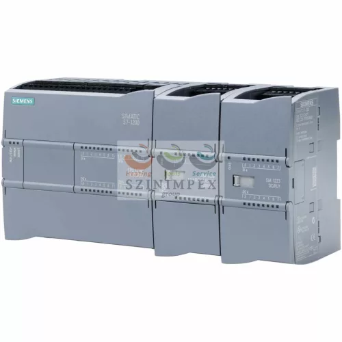 SIEMENS SIMATIC S7-1200 PLC logikai vezérlő CPU kompakt 14DI 10DO 10-relé/O 2AI 85-264 V/AC 6ES7214-1BG40-0XB0