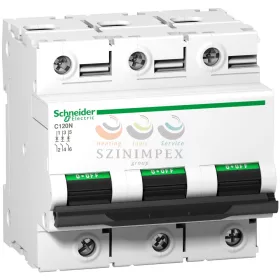 Schneider Electric ACTI9 C120N kismegszakító, 3P, C, 80 A