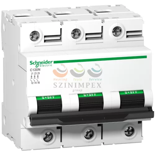 Schneider Electric ACTI9 C120N kismegszakító, 3P, C, 100 A