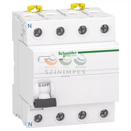 Schneider Electric áram-védőkapcsoló (Fi-relé) analóg 4P 63 A 30 mA AC-típus 10 kA