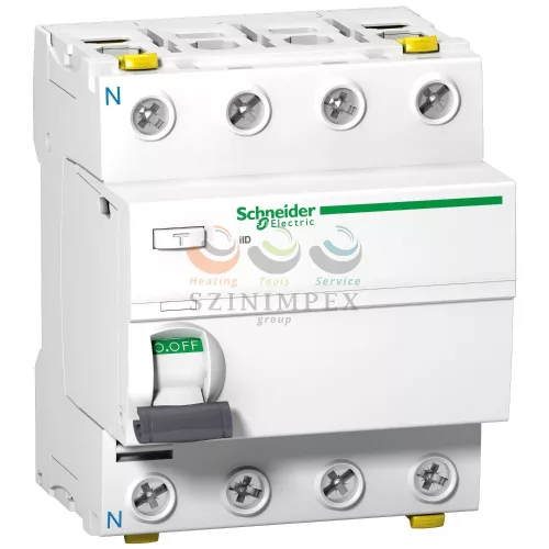 Schneider Electric ACTI9 iID áram-védőkapcsoló, A osztály, 4P, 40 A, 30 mA