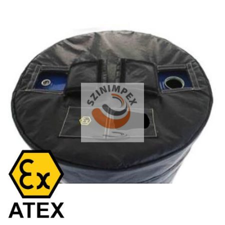 ATEX FEDŐ 200-220L hordómelegítő paplanhoz (PASSZÍV) Ø630mm M150mm