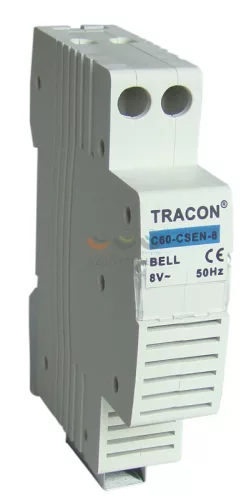 TRACON csengő sorolható 75dB folyamatos hang 8 V AC 1M IP20 C60-CSEN-8